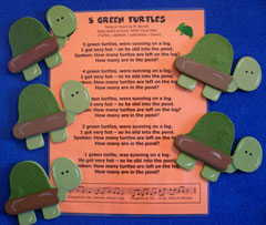 Turtles (5 wood props)