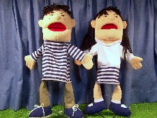 #3 Double Face Boy & Girl Hand Puppets